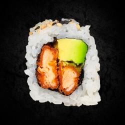 Salmon Fried Uramaki (8 peces)