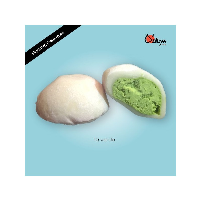 Mochi premium de relleno de te verde 